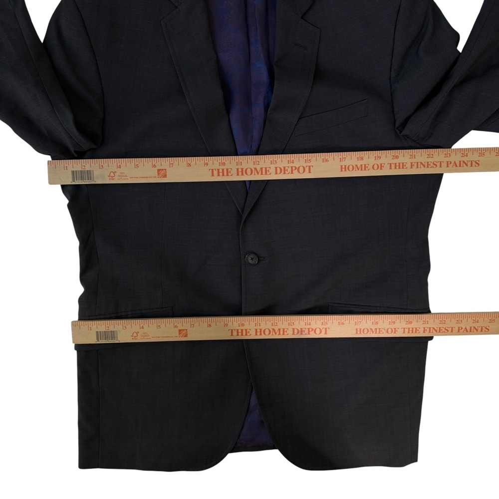 Ted Baker London Endurance Wool Charcoal Blazer Jarrett SPJ Model Men's Size 44R - Picture 10 of 12